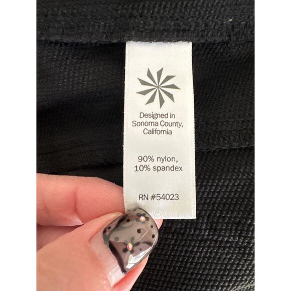 Athleta Wander Skinny Pant Ankle Zip Black Outdoor Hiking Size 6 - Picture 5 of 11